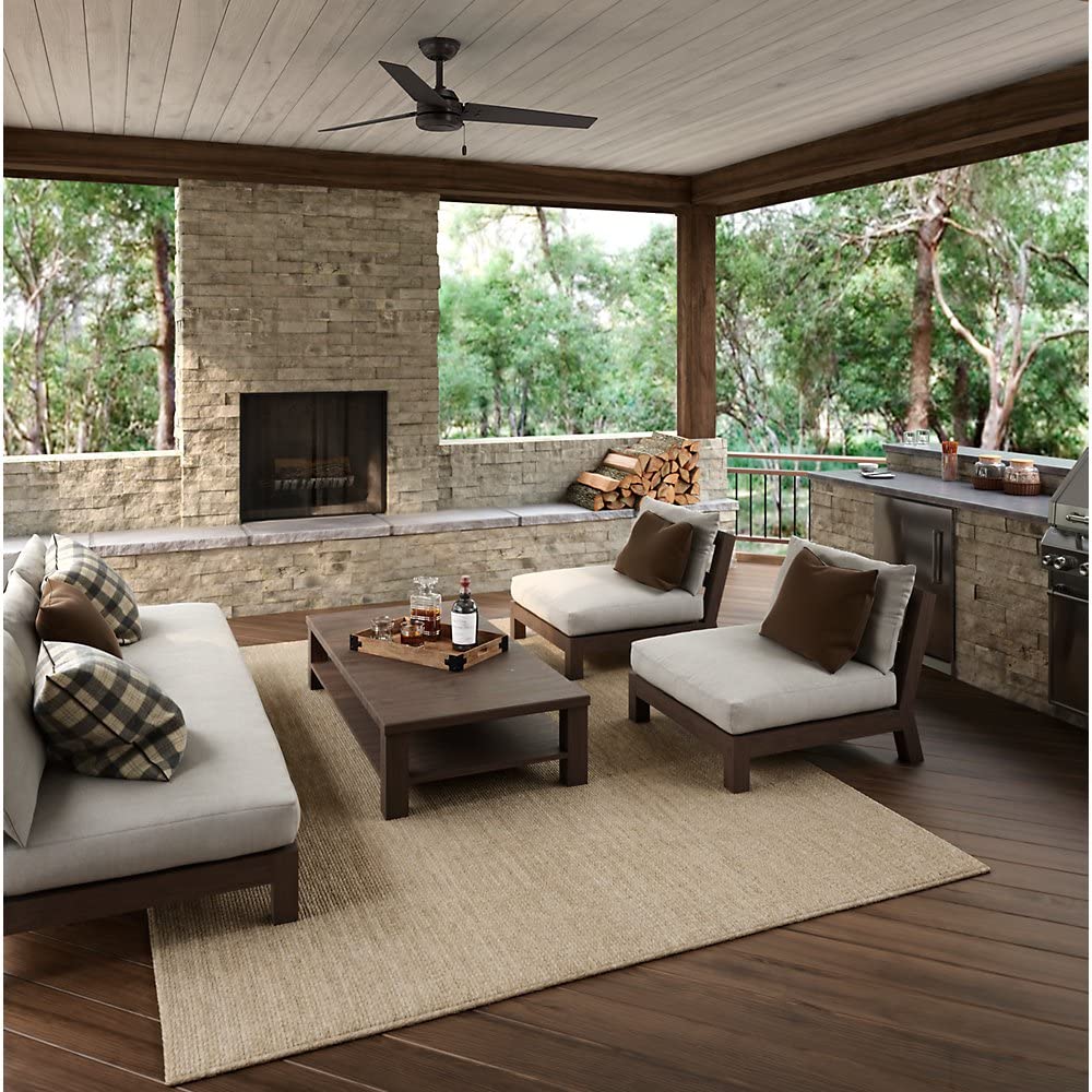 Hunter Cassius 52" Indoor and Outdoor Ceiling Fan w/ Pull Chain, Premier Bronze