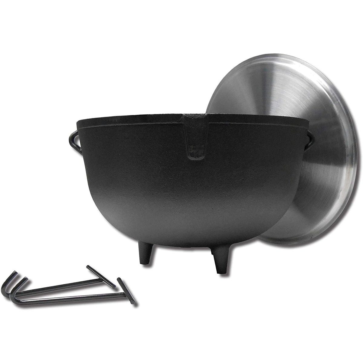 King Kooker 10-Gallon Heavy Duty Cast Iron Jambalaya Pot Feet and Lid(For Parts)
