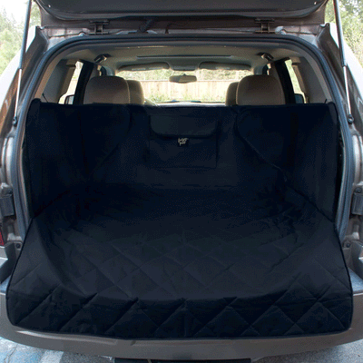 FrontPet XL Adjustable Padded Quilt Interior Cargo Cover Pet Liner, Black (Used)