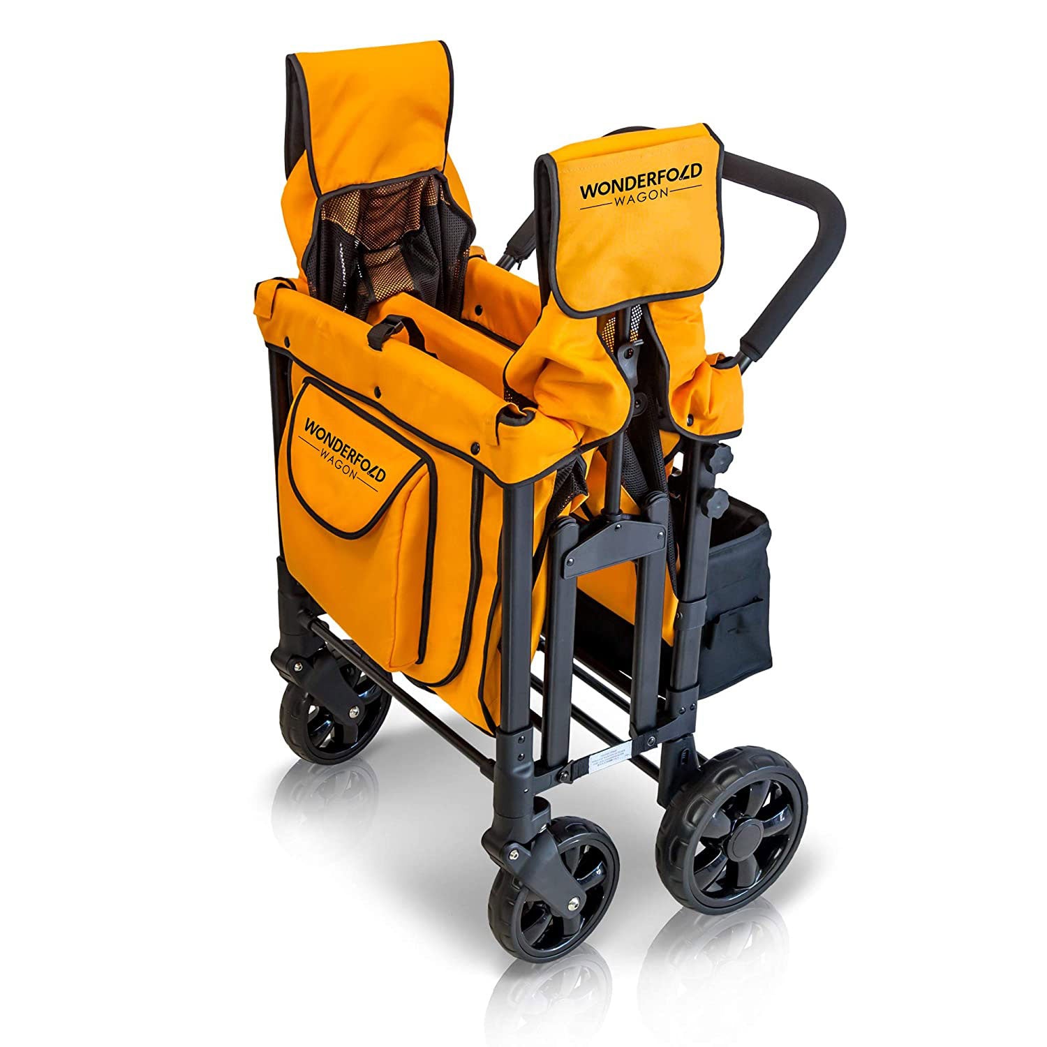 Wonderfold 4 Passenger Push Folding Stroller Wagon