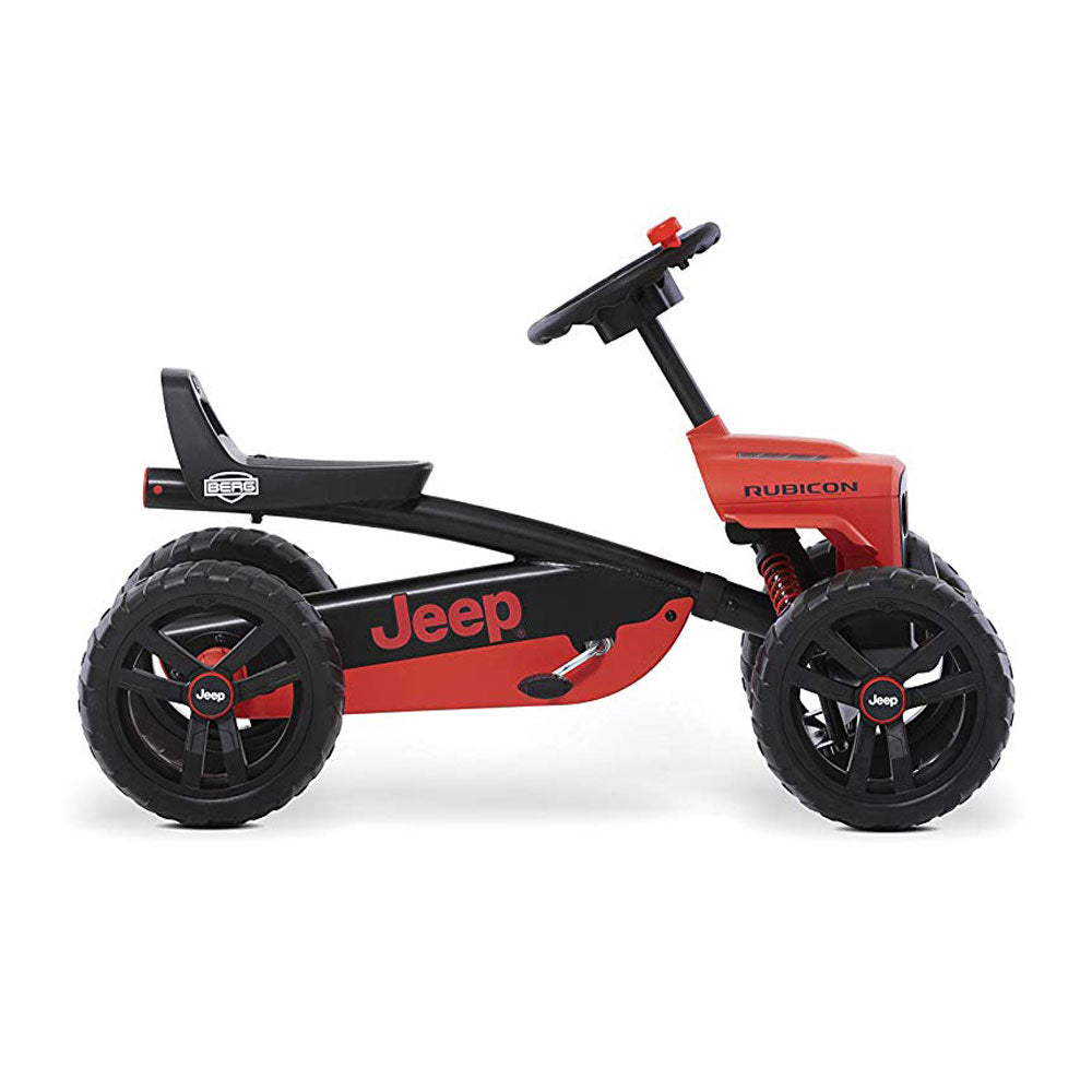 BERG Toys Jeep Buzzy Rubicon Pedal Go-Kart for Kids Ride On Toy, Red (For Parts)