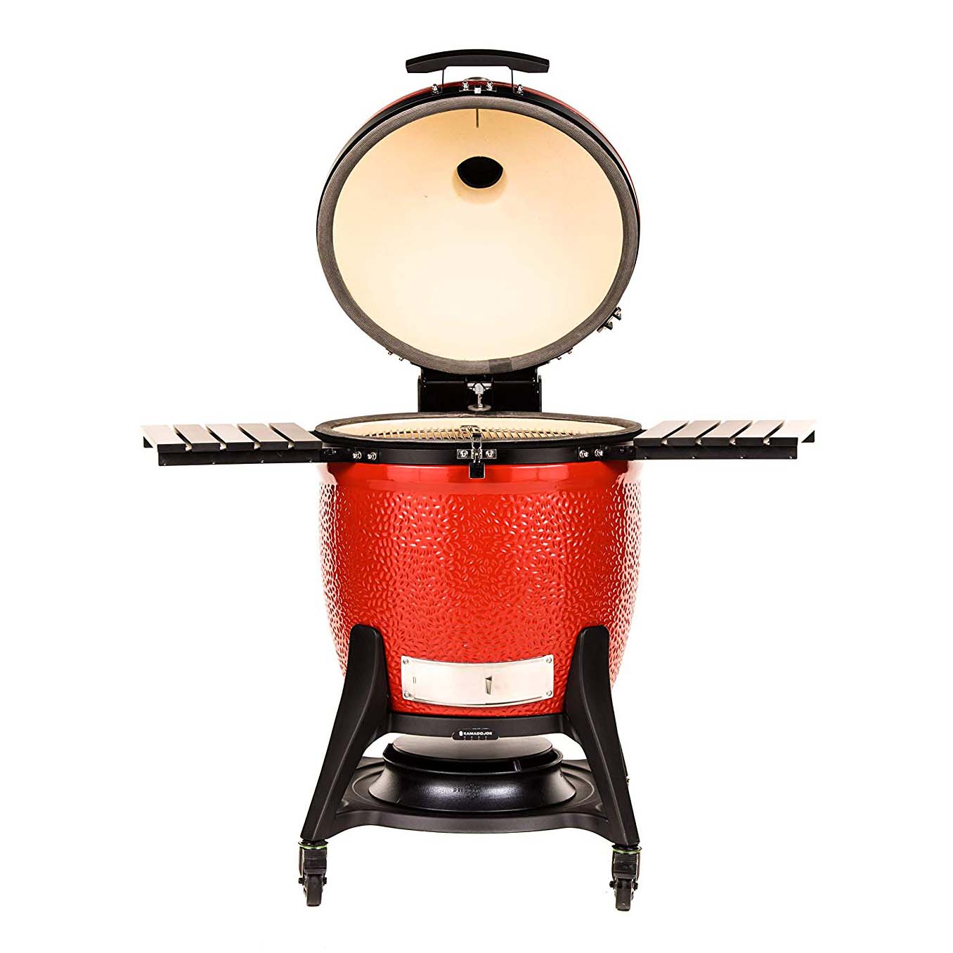 Kamado Joe Big Joe III 24 In. Portable BBQ Ceramic Charcoal Grill, Red(Open Box)