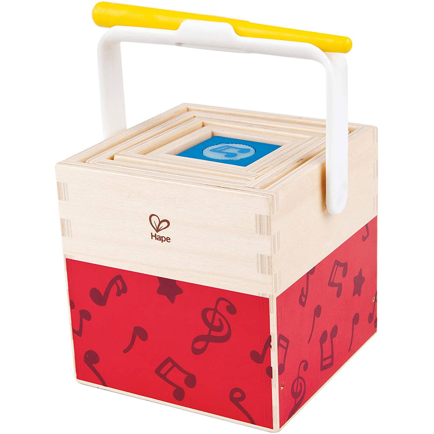 Hape Children's Colorful 6 Piece Wooden Musical Box, Music Toy Set (Open Box)