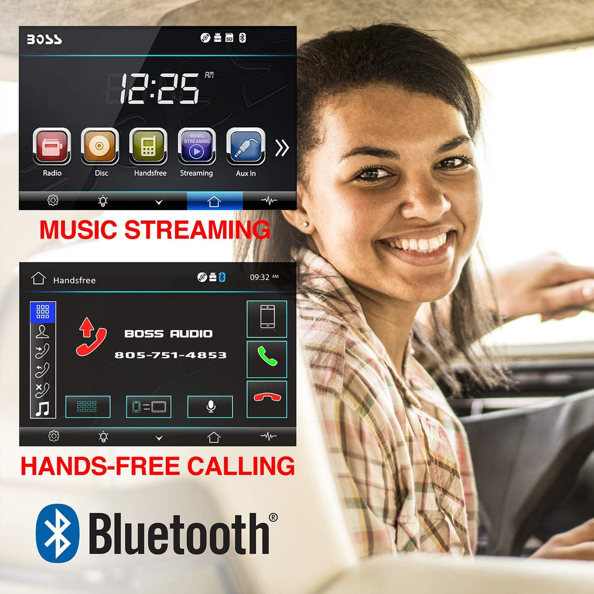 BOSS Audio BVB9358RC Double DIN 6.2" Touchscreen Bluetooth Audio Car DVD Player