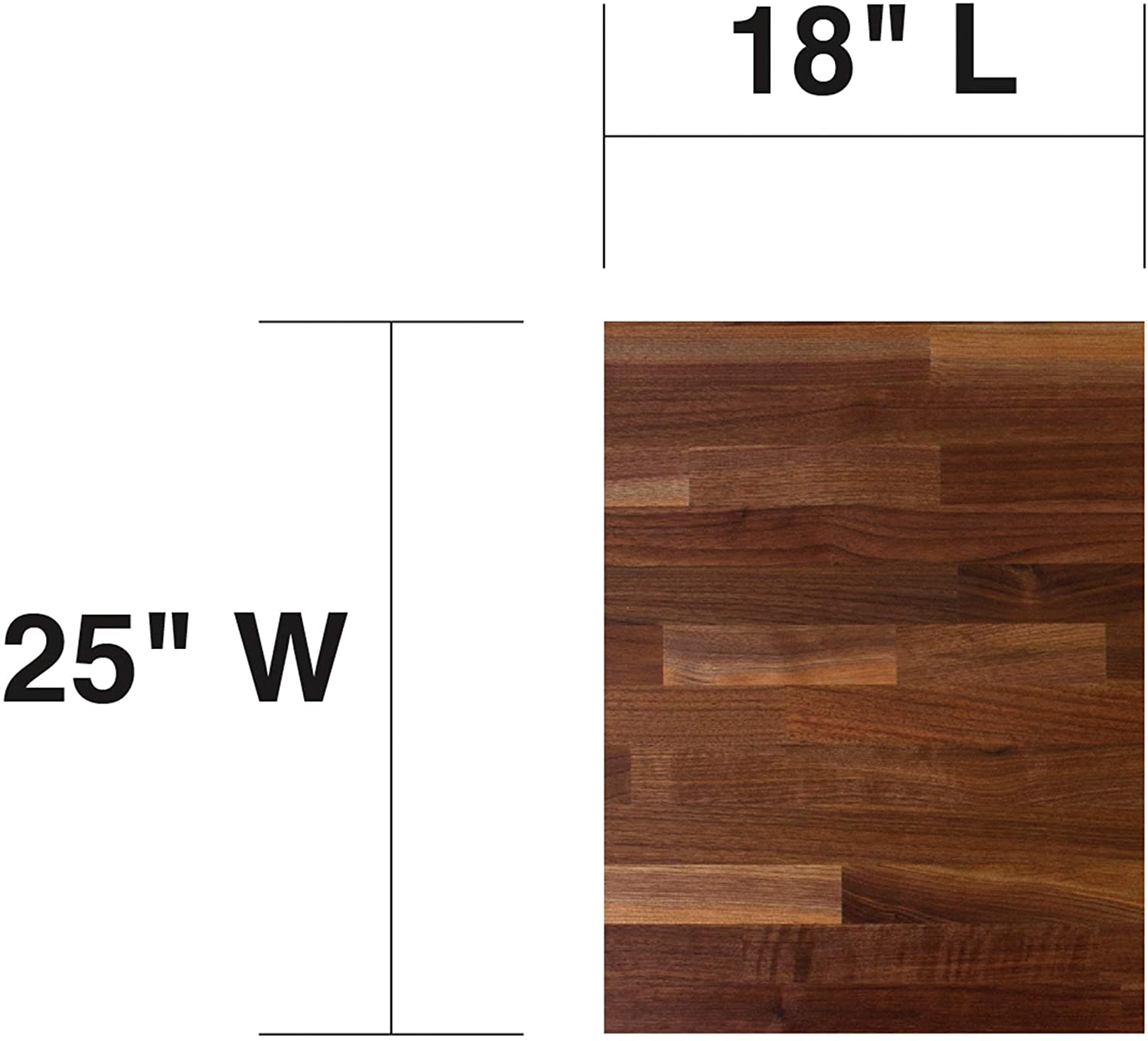 John Boos Blended Walnut Wood Kitchen Cutting Board Island Top Butcher Block - VMInnovations