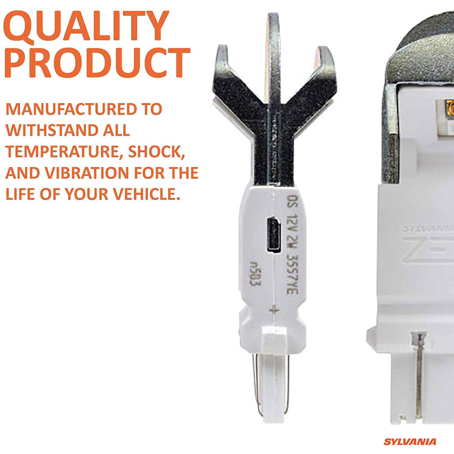 Sylvania Zevo 3157 Amber LED Bright Interior Exterior Mini Light Bulb, 2 Pack - VMInnovations