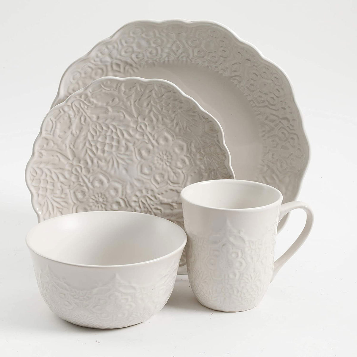 Gibson Elite 16 Piece Reactive Glaze Dinnerware Set (Open Box)