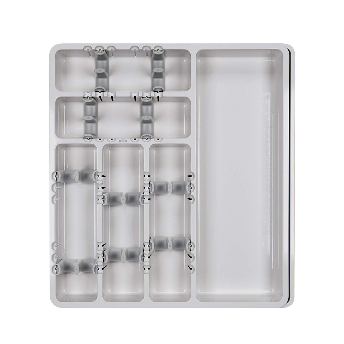 OXO Good Grips 15.5 Inch Large Kitchen Drawer Utensil Organizer, Gray (Used)