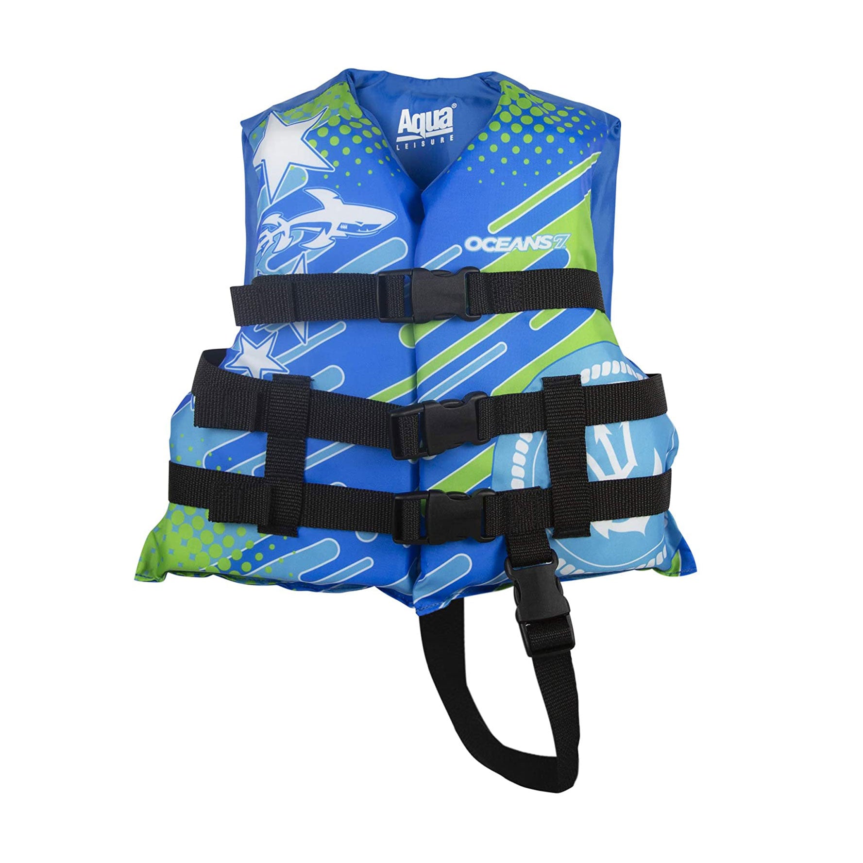 Oceans 7 US Coast Guard Approved Type III Kids PFD Water Life Jacket Vest, Blue