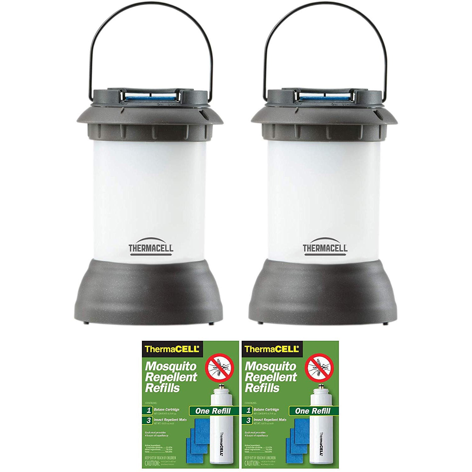 Thermacell Outdoor Bristol Mosquito Repeller Lantern and Refill Packs (2-Pack)