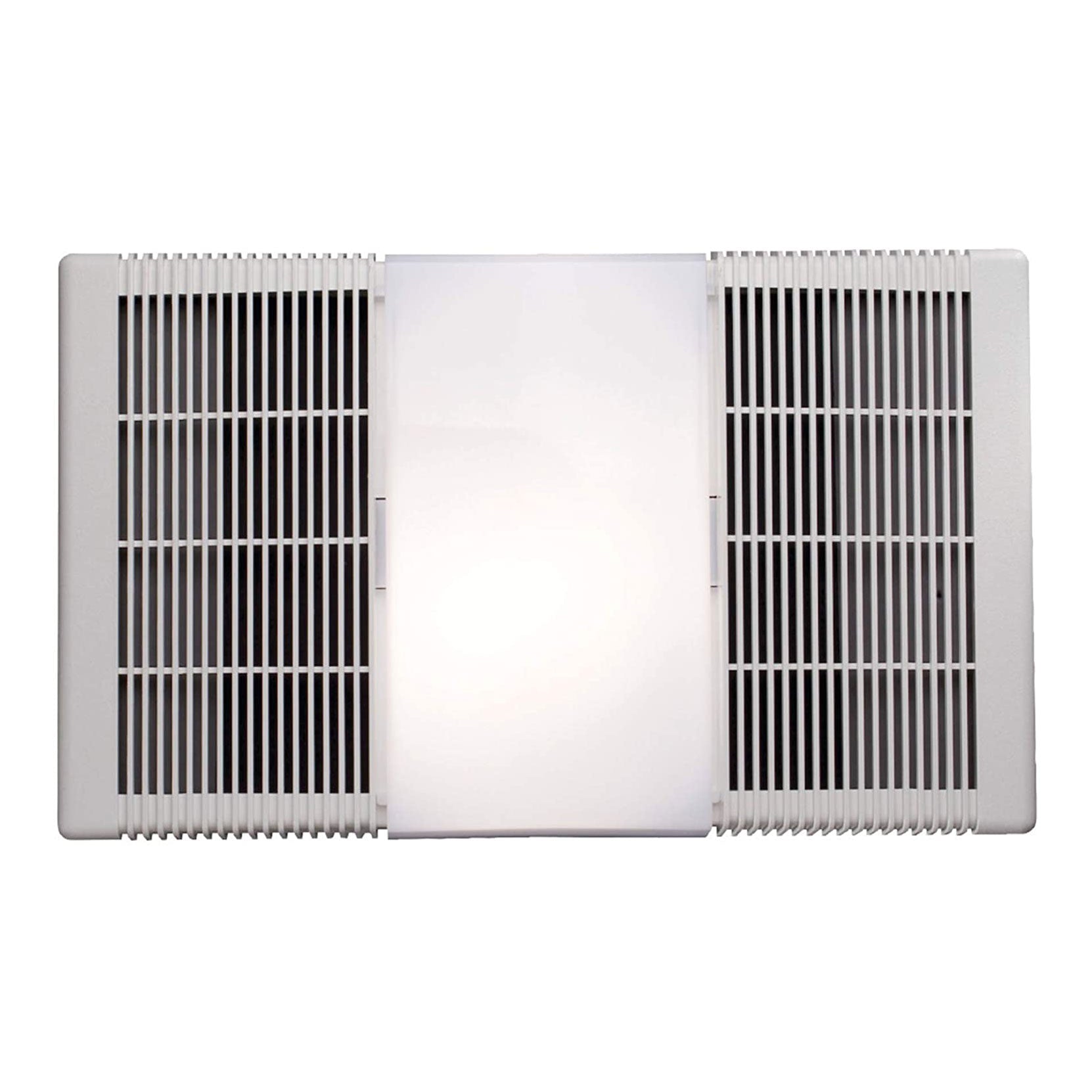 Broan Bathroom Bath Ceiling Exhaust Fan Vent Heater and Light, White (Open Box)