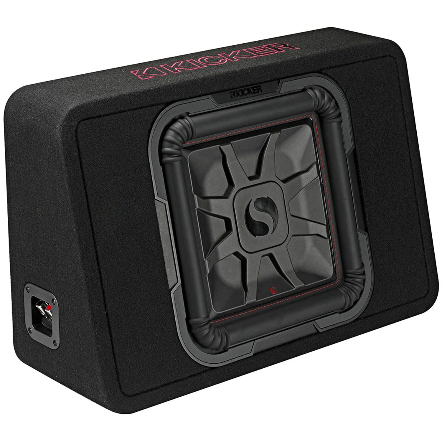 KICKER 46TL7T124 Single 12 Inch 4 Ohm 600W RMS Power Truck Subwoofer Enclosure - VMInnovations