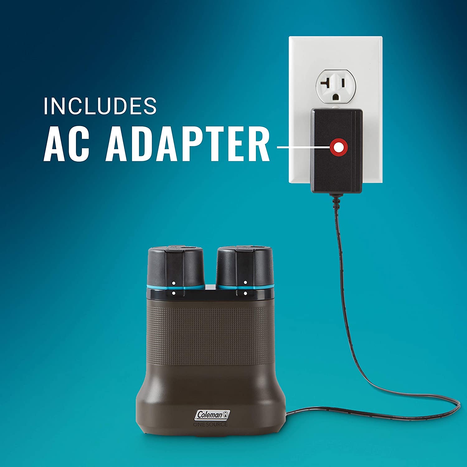 Coleman OneSource Rechargeable Lithium Ion Battery Quick Charging Camping System