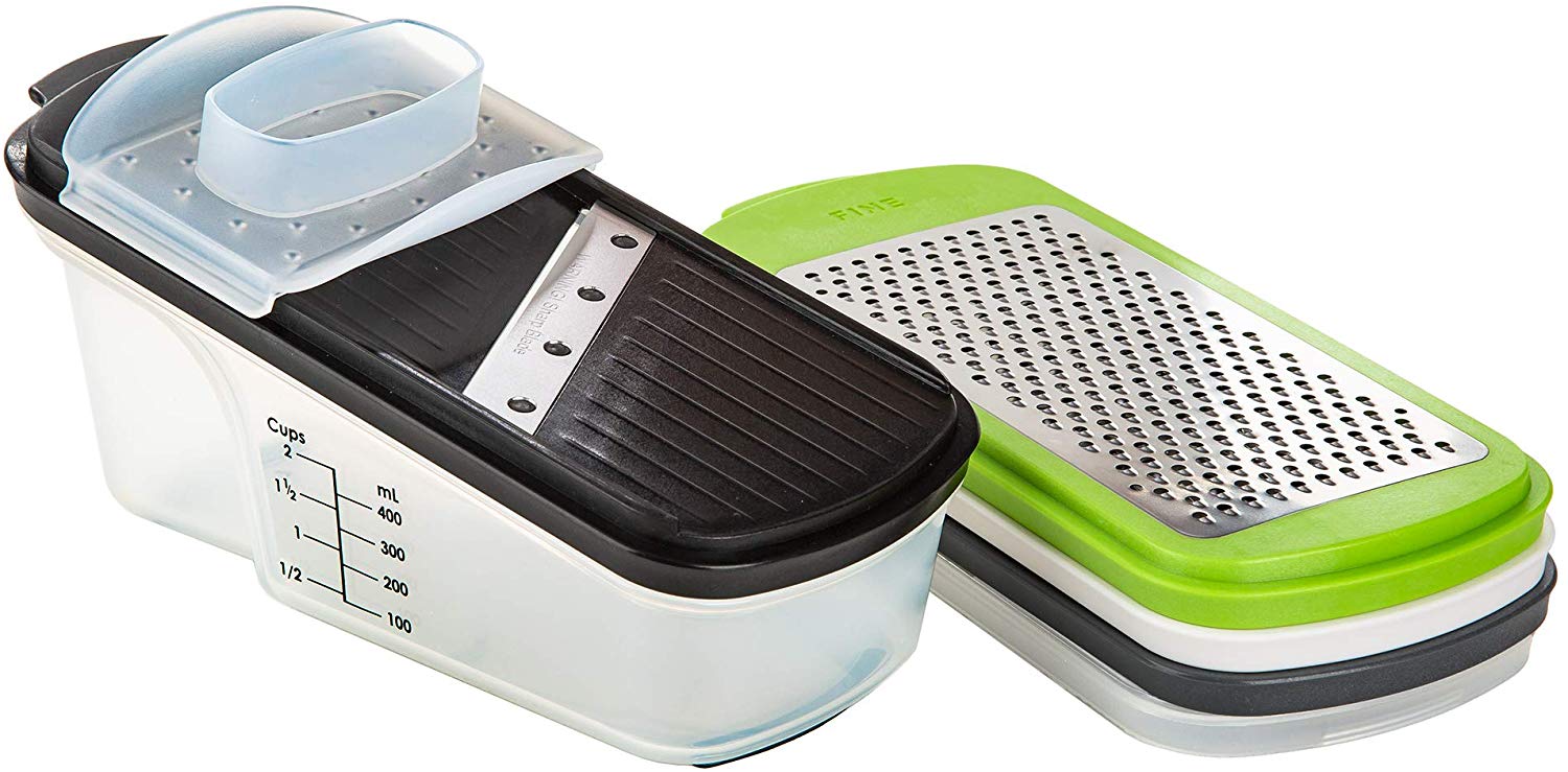 PrepWorks HG-88 Dishwasher Safe Grate, Slice, & Store Kitchen Accessory Tool
