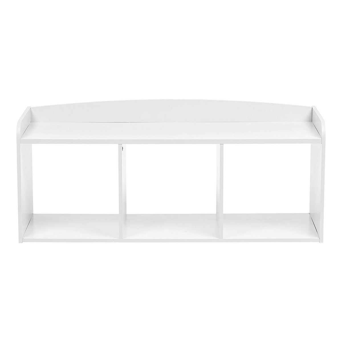 IRIS 595904 Children's 3 Person Wooden Compartmental Cubic Storage Bench, White