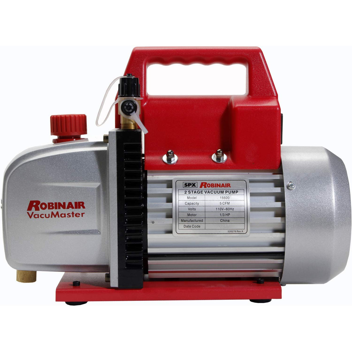 Robinair Heavy Duty 1/3 Horsepower Two Stage Motor Vacuum Pump & Valve(Open Box)
