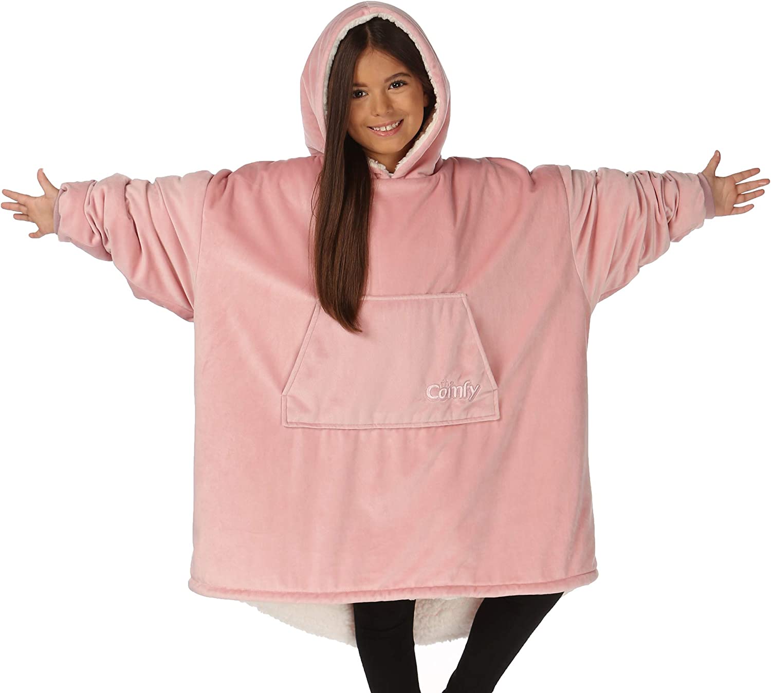 Original Jr Microfiber Wearable Children's Blanket with Pocket, Blush (Used) - VMInnovations