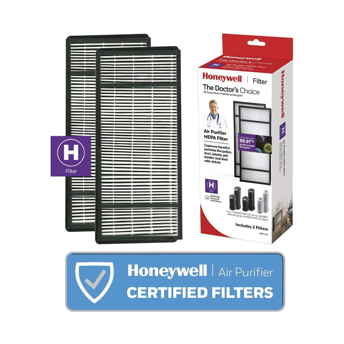 Honeywell Filter H Replacement Home True HEPA Allergen Air Filter (12 Pack)