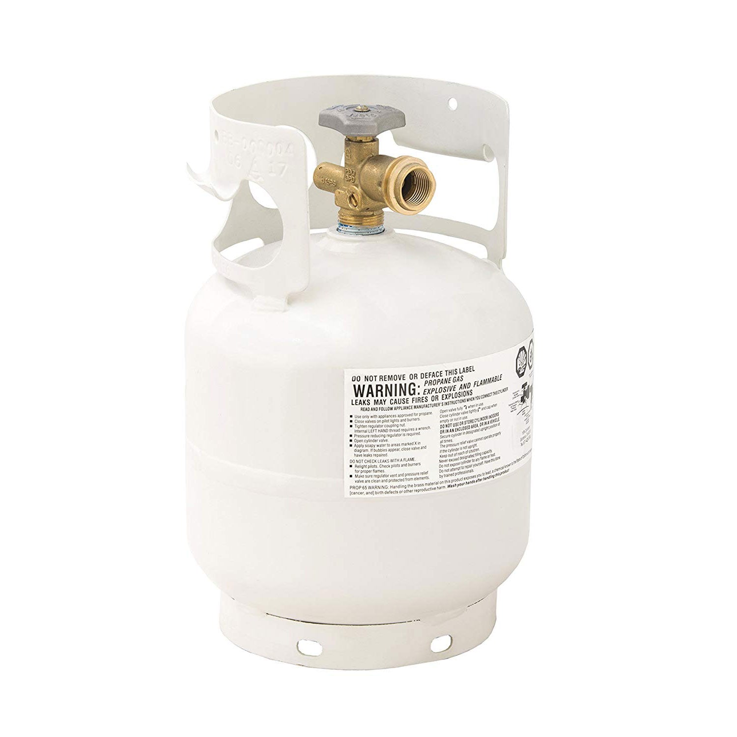 Flame King Ready to Fill Empty LP Propane Gas Cylinder Tank, 5 Pound (Open Box)