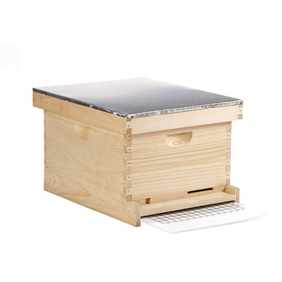 Little Giant 10-Frame Deluxe Assembled Backyard Unfinished Pine Beekeeping Hive