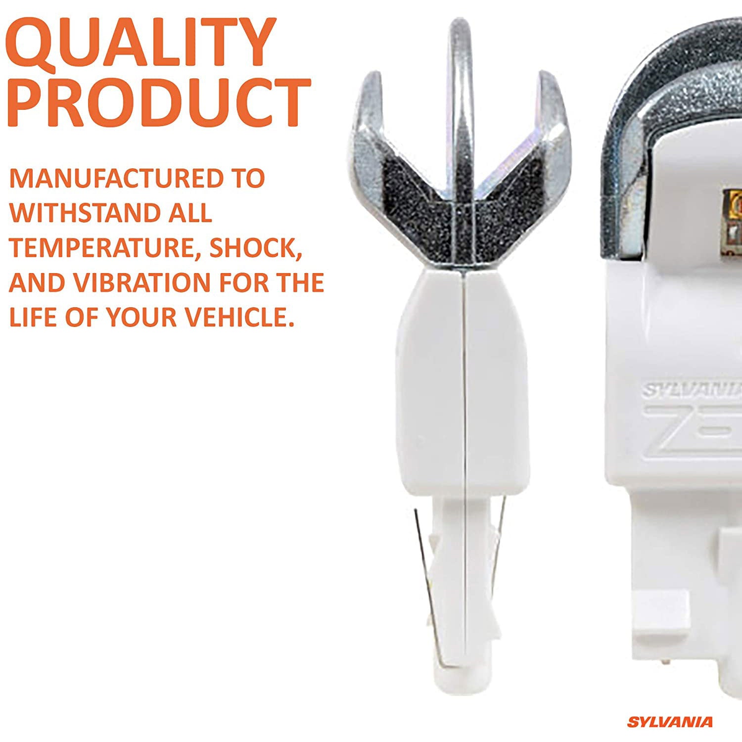 Sylvania Zevo 7443 Amber LED Bright Interior Exterior Light Bulb, 2 Pack (Used)