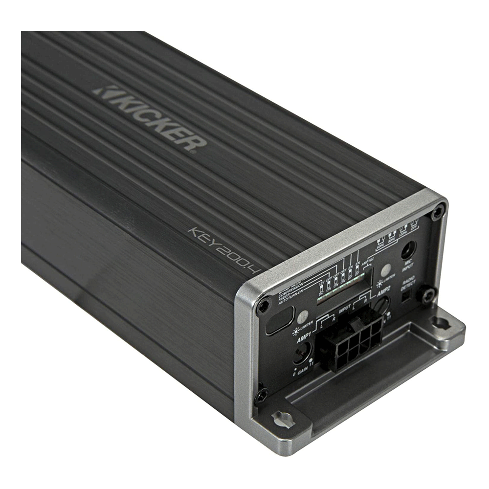 KICKER 47KEY2004 Smart 4 Channel 200W Amplifier Bass Revealer Audio Processor - VMInnovations