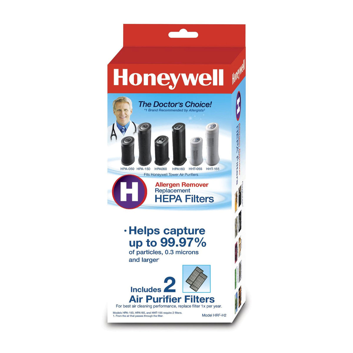 Honeywell Filter H HEPA Air Filter and Filter B Home Pre Filter 2 Pack