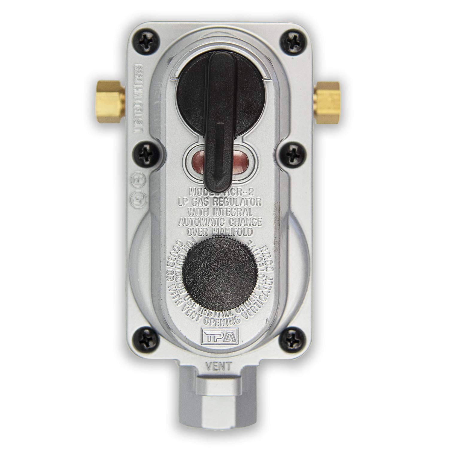 Flame King ACR6 2 Stage Auto Changeover LP Propane Gas Regulator for RV, Trailer