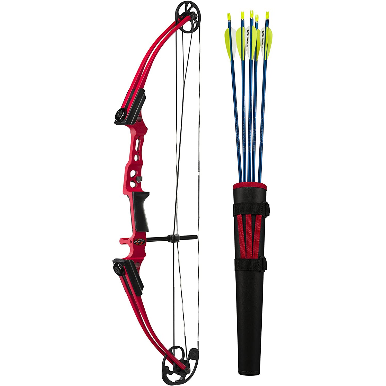 Genesis Kids Left Hand Bow Kit Belt Tube Quiver and Aluminum Arrows (Open Box)