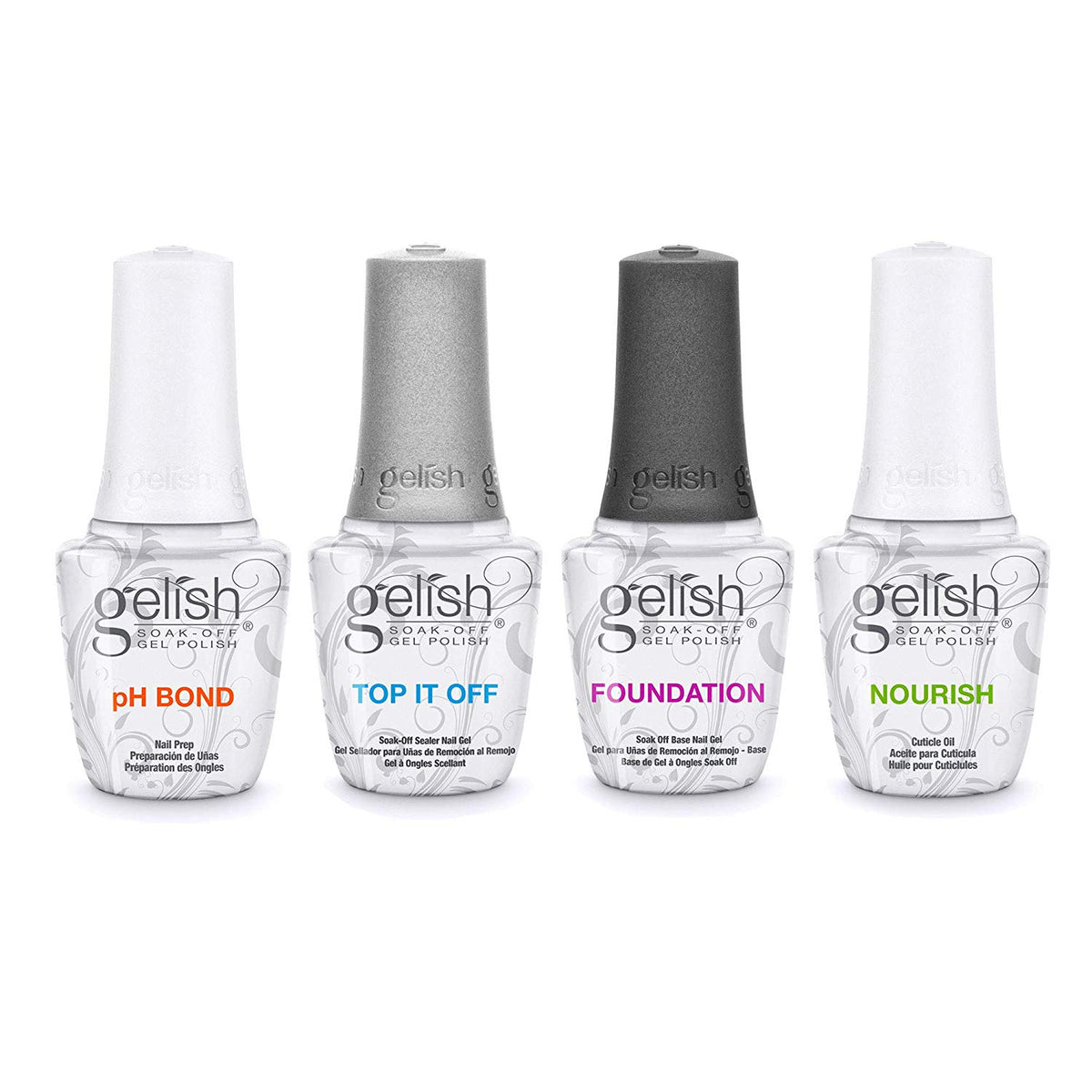 Gelish 15 mL Soak Off Gel Nail Polish Kit & Mini 9 mL Soak Off Gel Polish Set