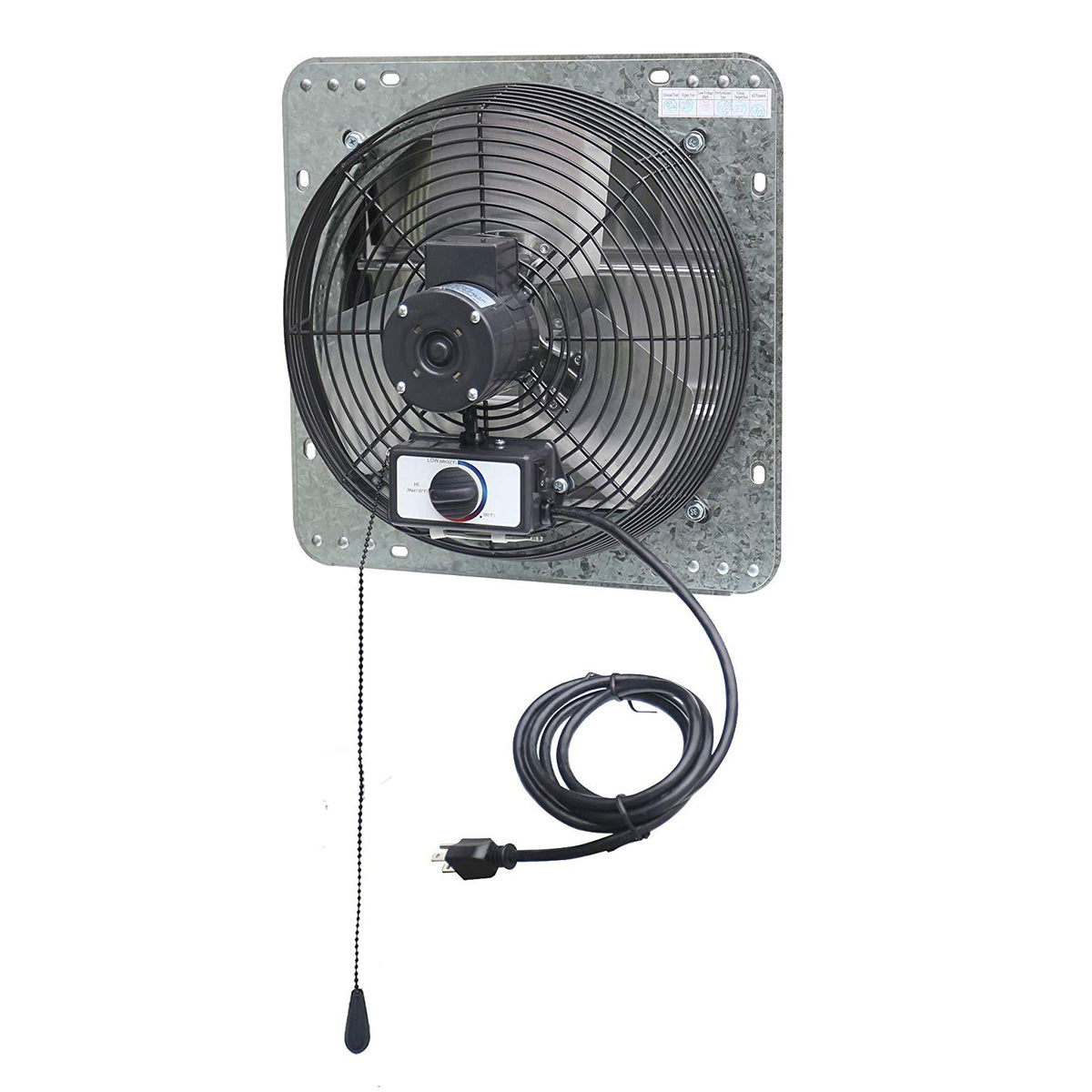 iLiving 12 Inch 3 Speed Attic Garage Growing Ventilation Exhaust Fan (Open Box)
