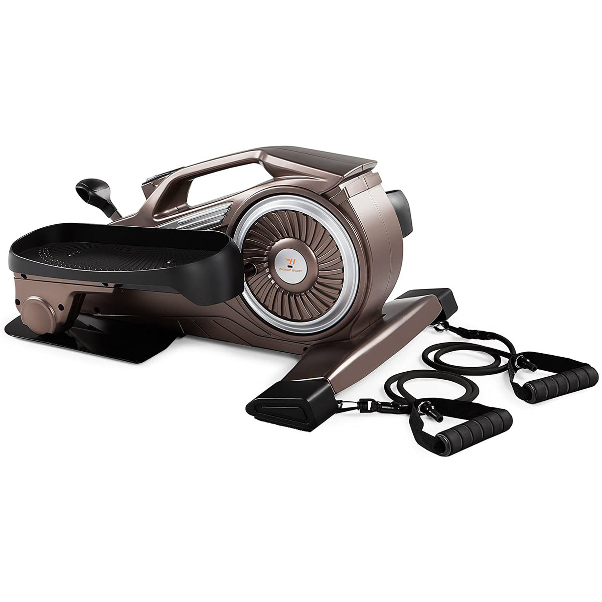 Marcy Bionic Body Home Gym Compact Elliptical Trainer with Resistance Tubes