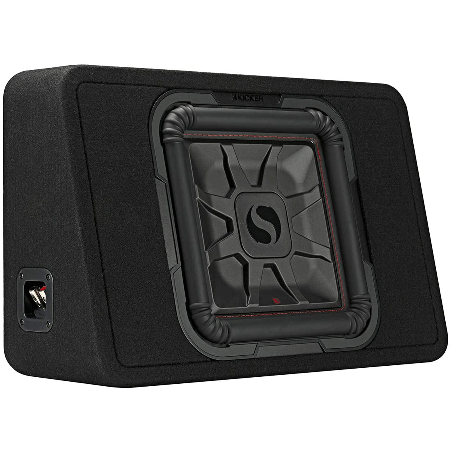 KICKER 46TL7T124 Single 12 Inch 4 Ohm 600W RMS Power Truck Subwoofer Enclosure - VMInnovations