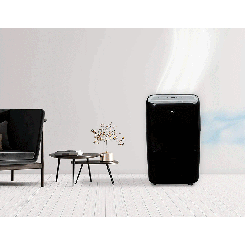 TCL 50 Pint Smart Dehumidifier for Home with Voice Control, Black (For Parts)