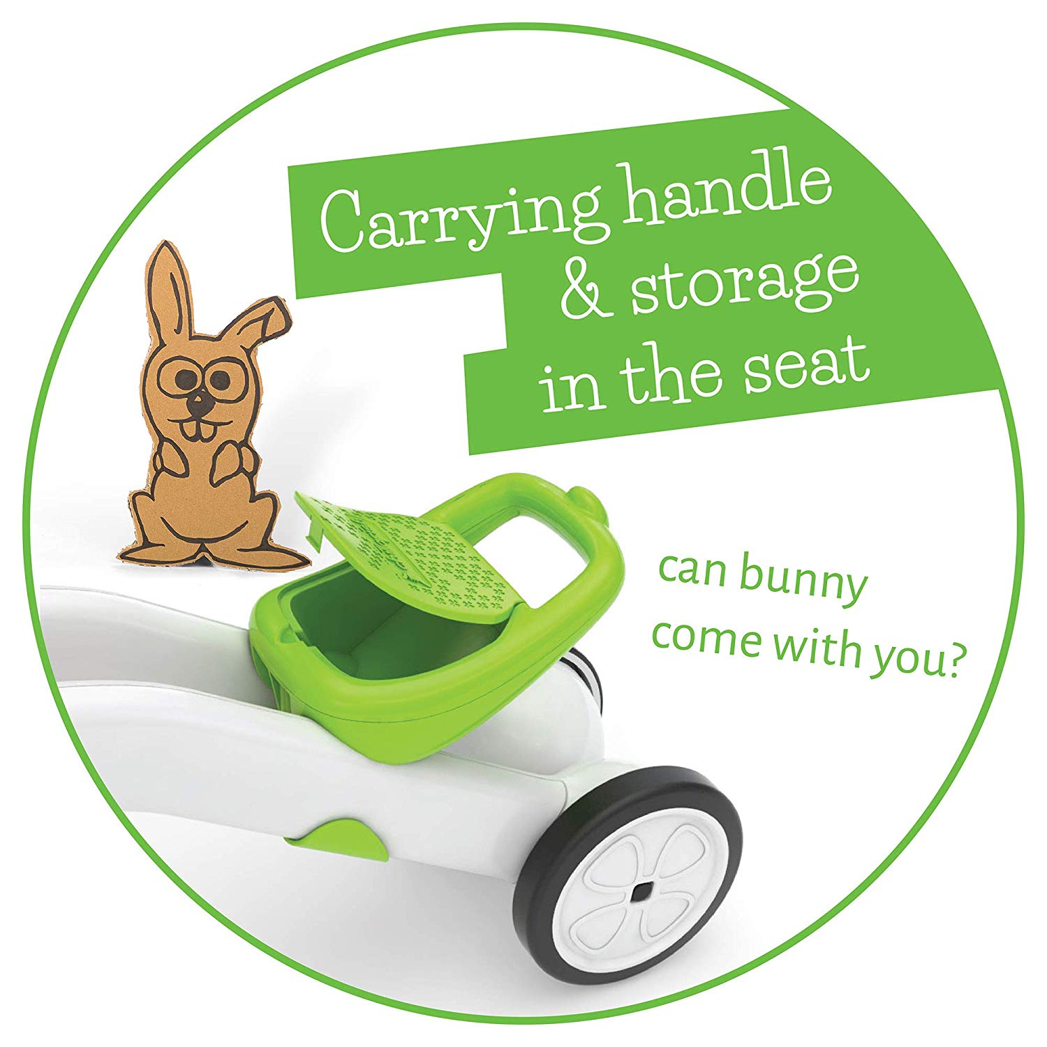 Chillafish Bunzi Childrens Gradual Balance 2 in 1 Tricycle Bike, Lime (Open Box) - VMInnovations