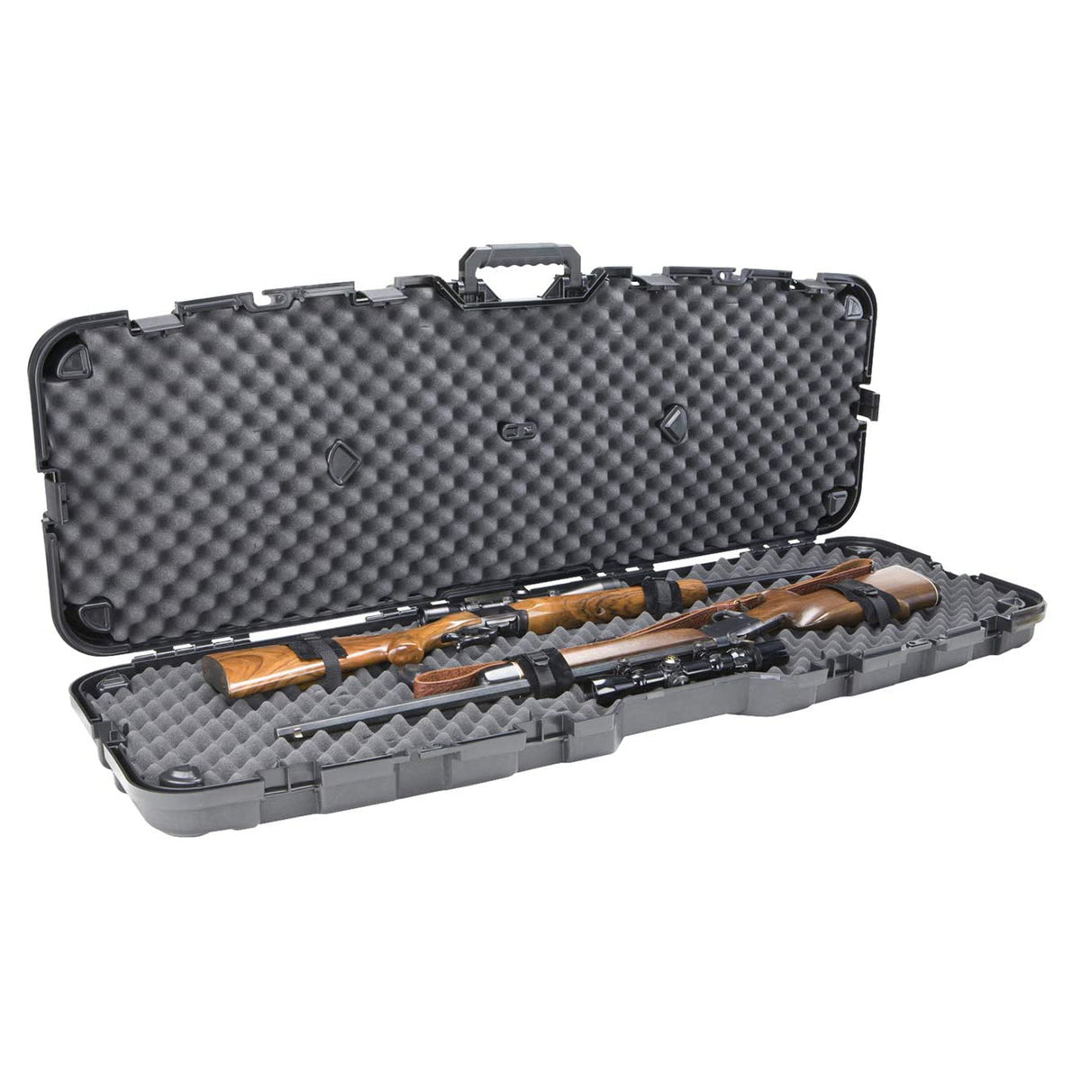 Plano 153200 153200 52 Inch Hard Sided Double Scoped Rifle Long Gun Case, Black - VMInnovations