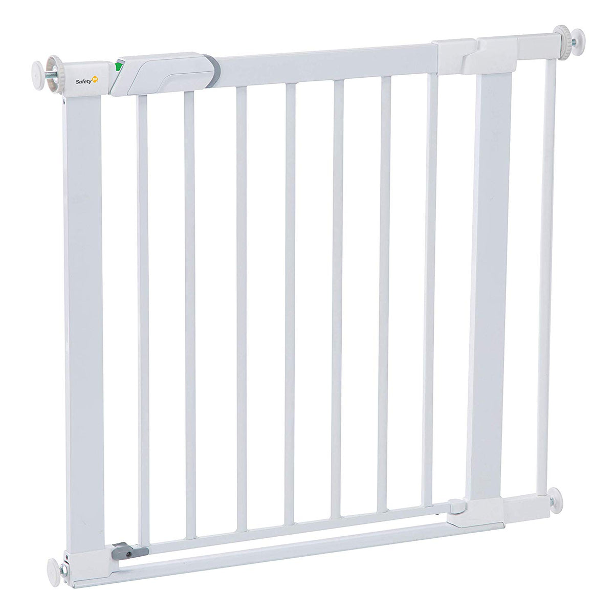 Safety 1st Flat Step Pressure Mounted Doorway Stairway Baby Safety Gate, White