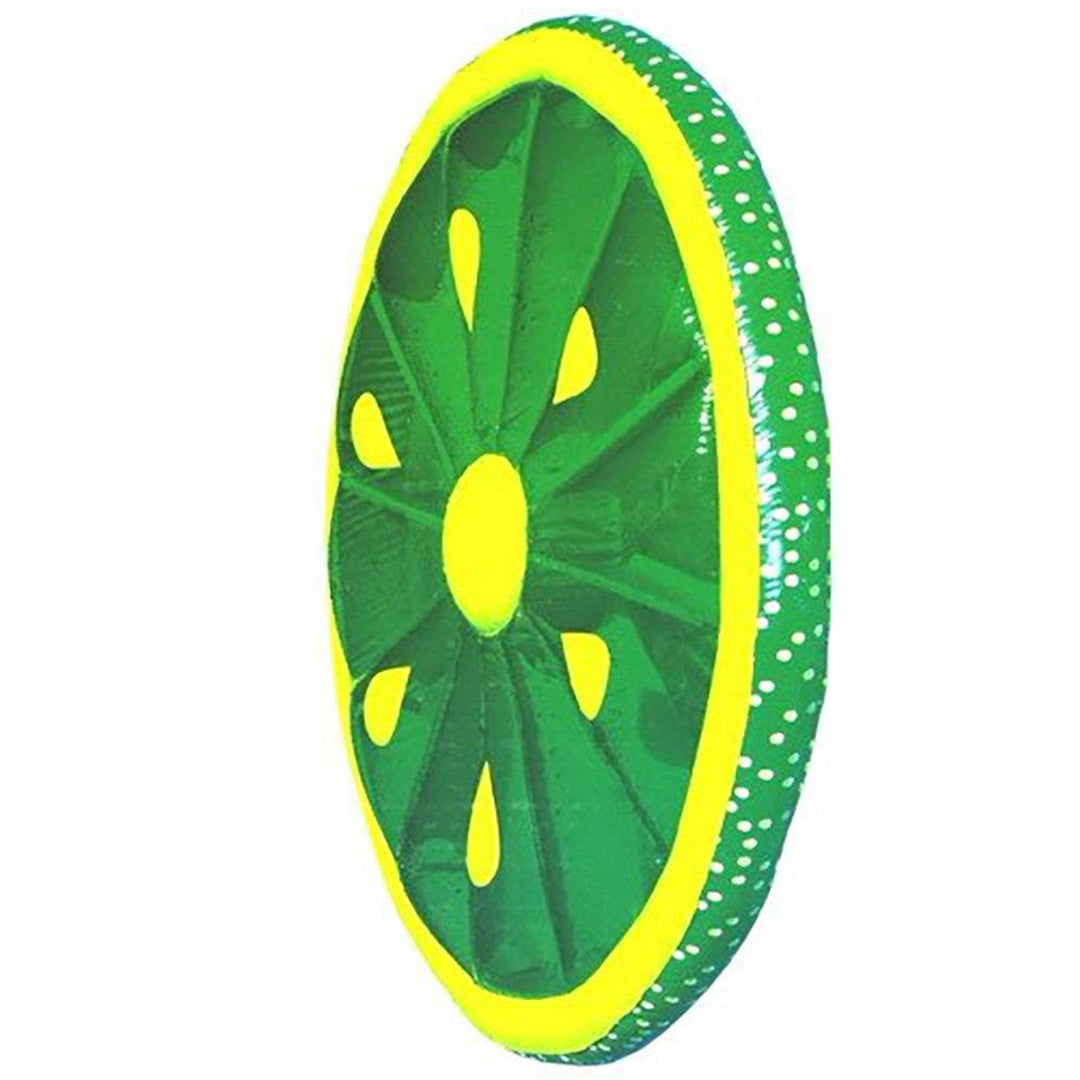 Swimline 9054G Inflatable 60" Lime Slice Pool or Lake Floating Water Raft, Green - VMInnovations