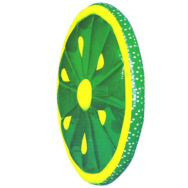 Swimline 9054G Inflatable 60" Lime Slice Pool or Lake Floating Water Raft, Green - VMInnovations