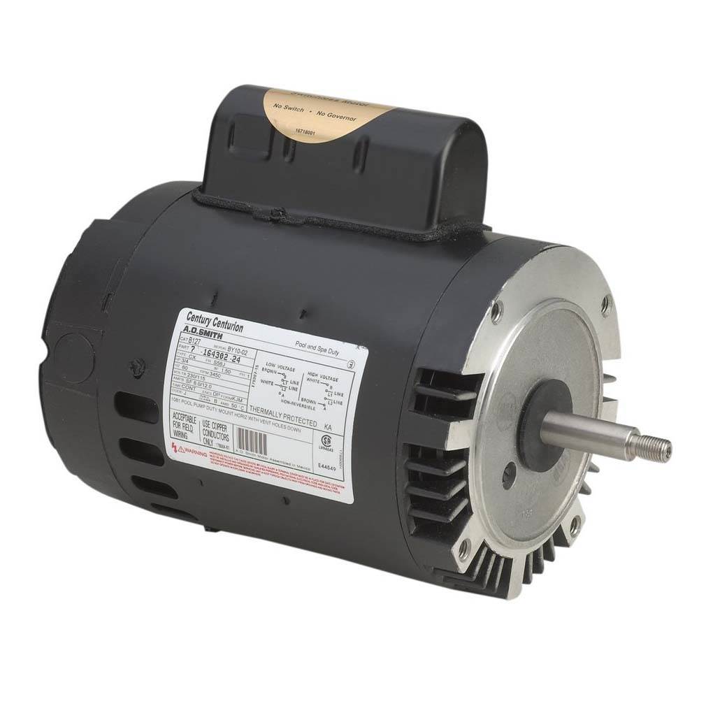 Regal Beloit 0.75 HP 3,450 RPM 1 Speed Threaded Shaft Replacement Motor (Used)