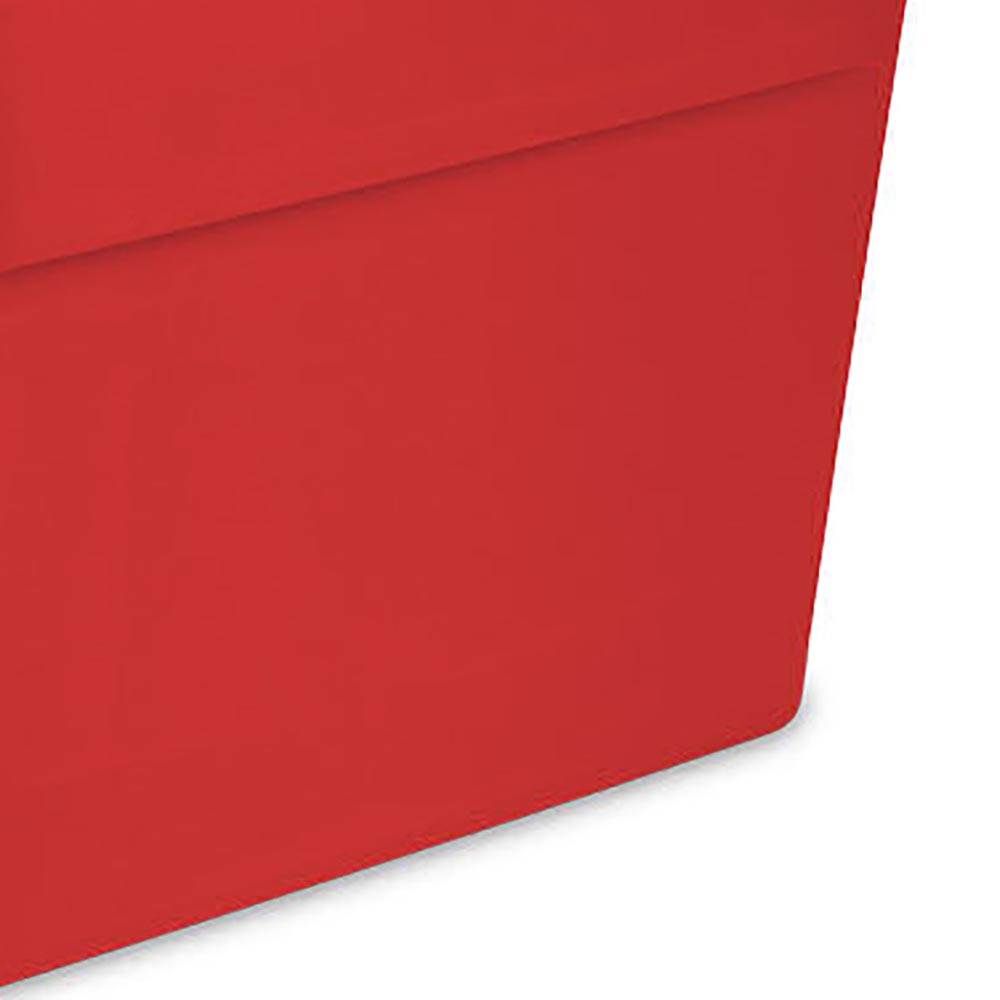 Sterilite Heavy Duty 18 Gallon Stacking Seasonal Storage Tote, Red (Open Box)