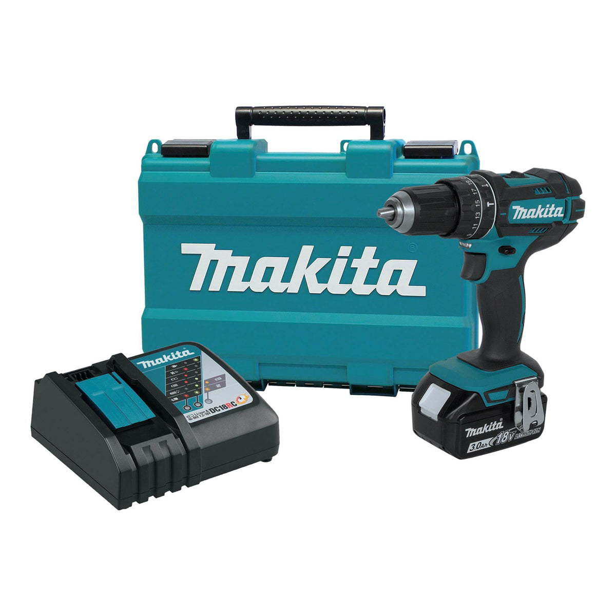 18V 3.0Ah LXT Lithium-Ion Cordless 0.5" Hammer Driver-Drill Kit (Missing Parts)
