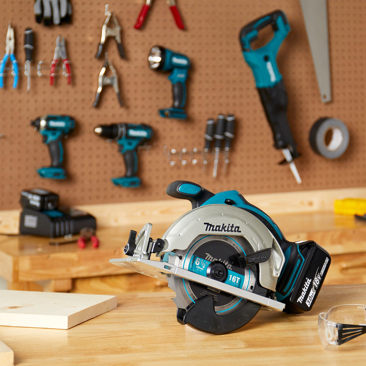 Makita 18 Volt LXT Lithium Ion Cordless 5 Piece Combo Power Tool Kit (Open Box)