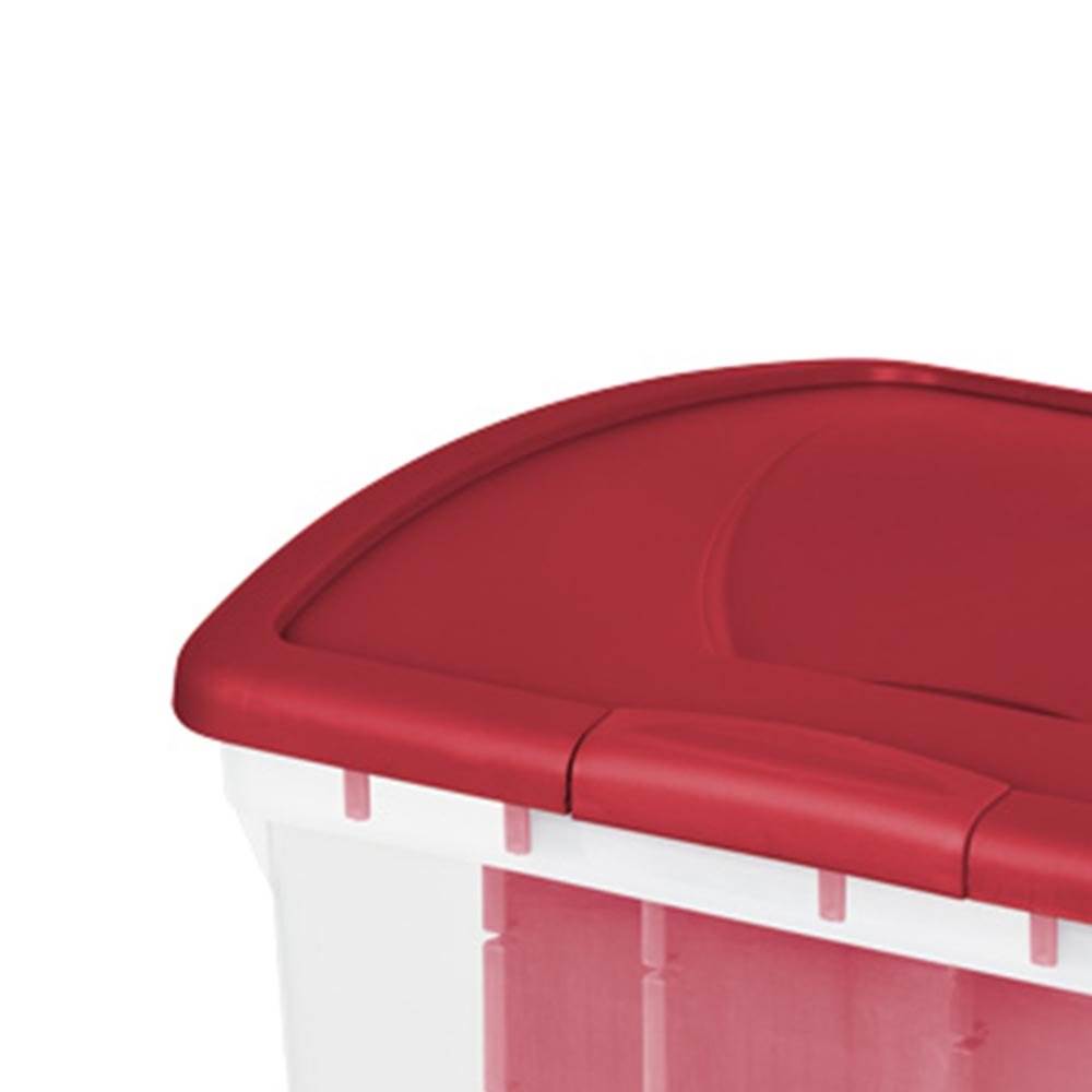 Sterilite Seasonal Christmas Light and Garland Storage Box, Clear (Open Box)