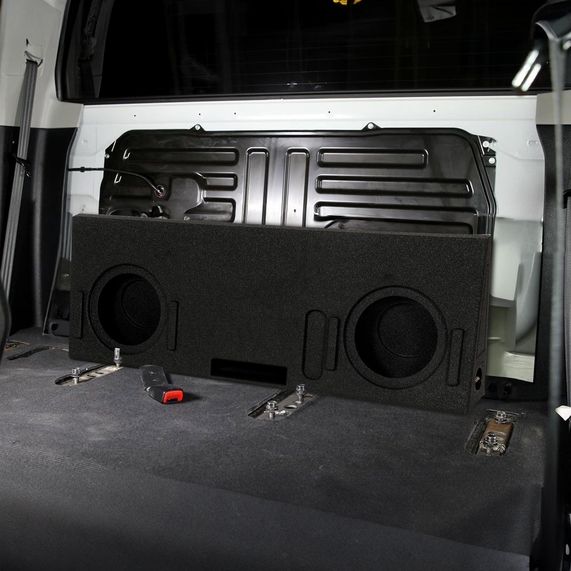 QPower Dual 10" Ported Sub Enclosure Box for Toyota Tundra Crew Max 2014-2021