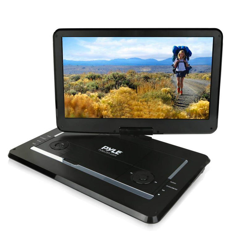Pyle PDV156BK Portable CD/DVD Player with 15.6 Inch HD Screen and Remote, Black