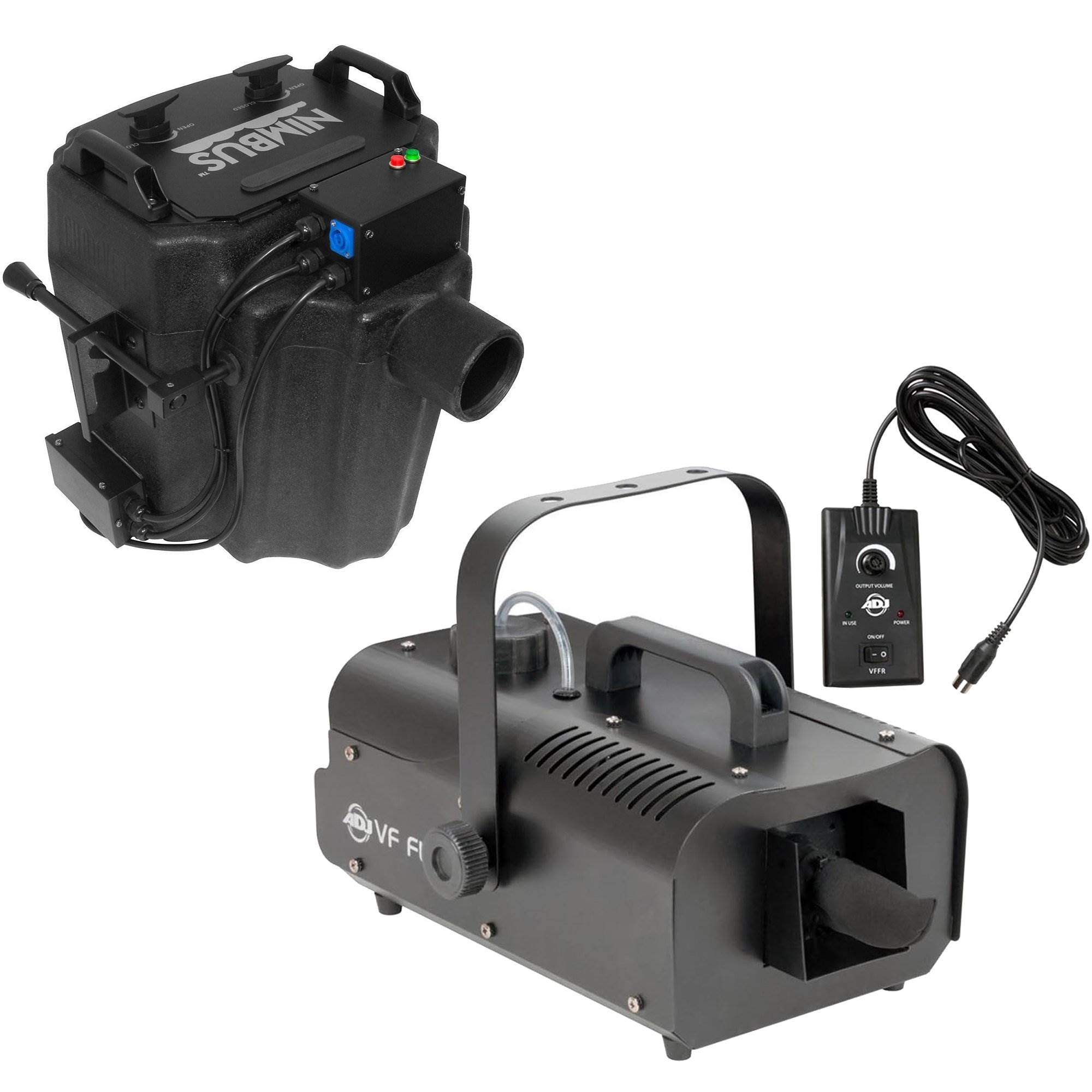Chauvet Nimbus Dry Ice Fog Machine + American DJ Flurry Snow Machine with Remote - VMInnovations
