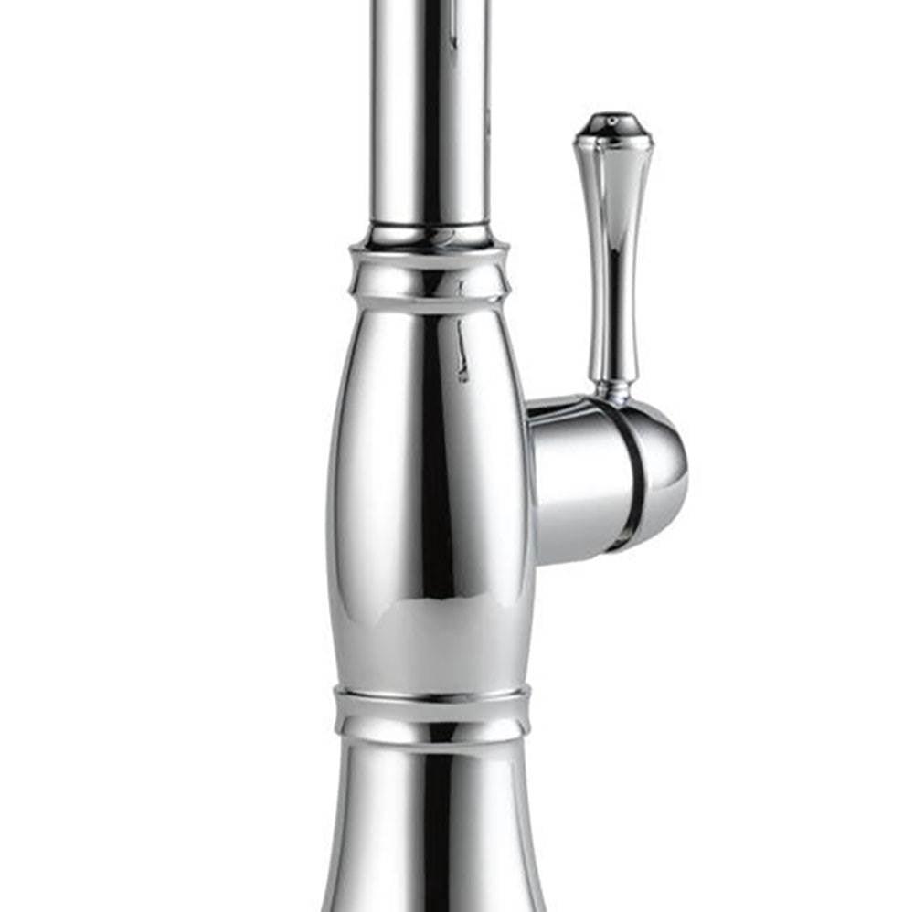 Delta Faucets Cassidy Single Handle Kitchen Faucet, Polished Chrome (Open Box)