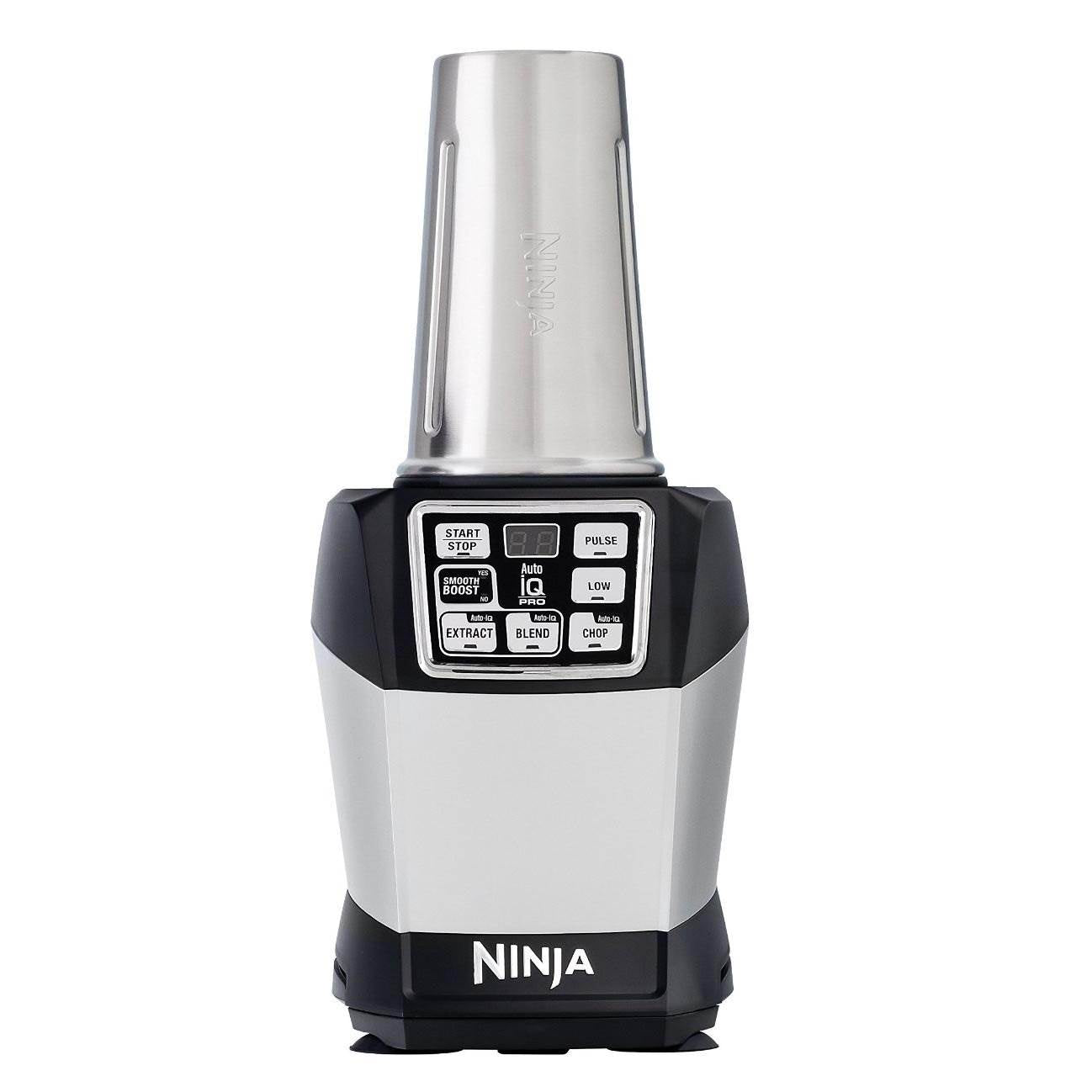 Nutri Ninja Auto IQ Compact System with Bowl and Cups + 100 Recipe Cook Book