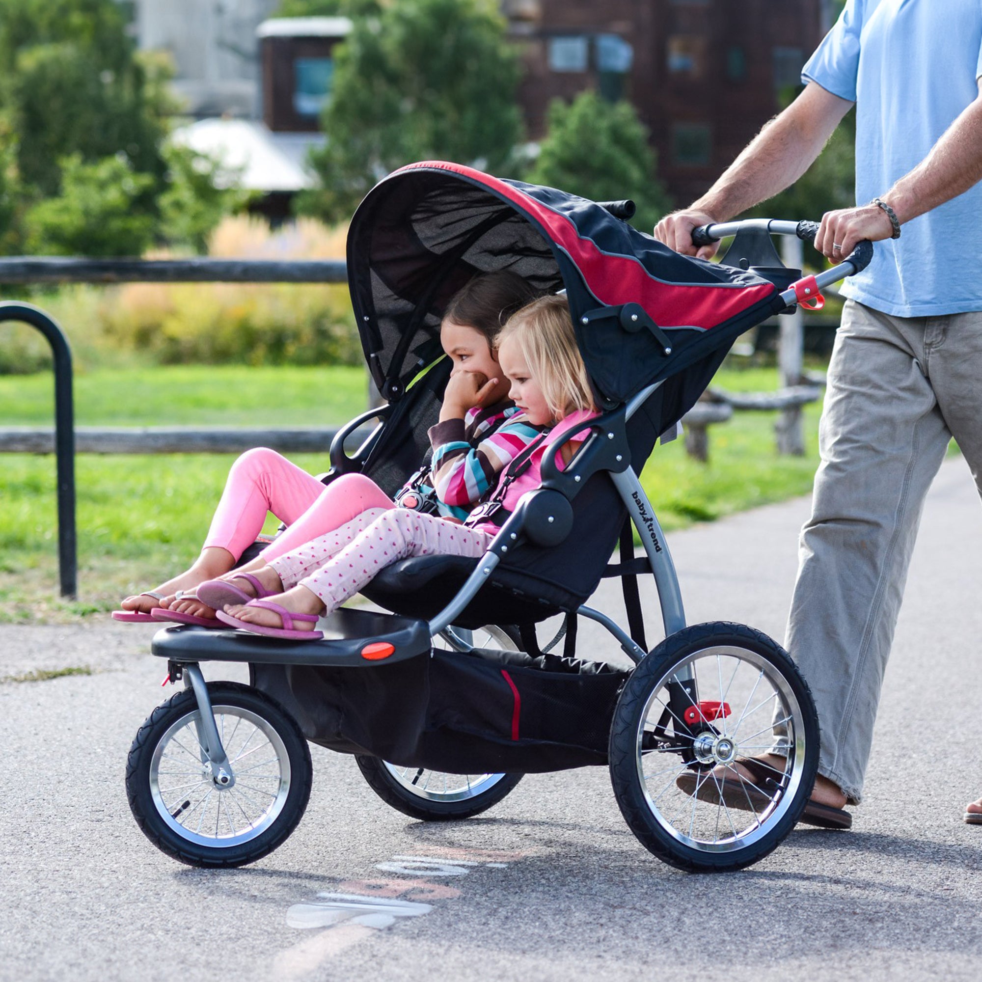 Baby Trend Lightweight Expedition Double Jogger Stroller, Centennial (Open Box) - VMInnovations
